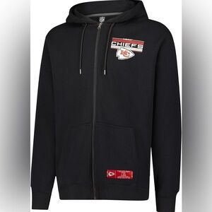 nwt Kansas City Chiefs Mens Ultra Game NFL Black zip Hoodie sweatshirt XL